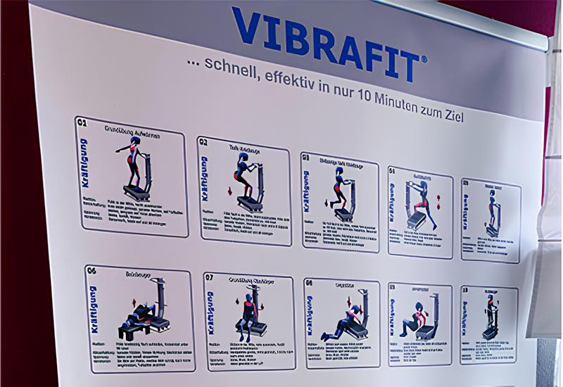 Visuelle Übersicht der möglichen Übungen mit Vibrafit